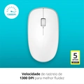Mouse Sem Fio Rapoo Bluetooth Branco - Ra012