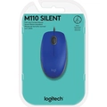 Mouse Logitech M110 Silent USB 1000DPI Azul