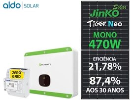 Gerador De Energia Solar Growatt Zero Grid Colonial Solar Group Growatt Gf 15,98kwp Jinko Tiger Neo Mono 470w Mid 15kw 2mppt Trif 380v