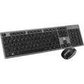 Kit Teclado e Mouse Sem Fio 5+ Premium Preto