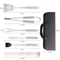 Kit Churrasco 10 Peças Aço Inox com Estojo de Transporte Grillrelax