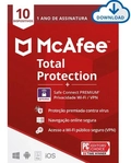 Total Protection Mcafee + 10 Dispositivos + 5 Vpns 1 Ano Esd - Mtc0alnrxr