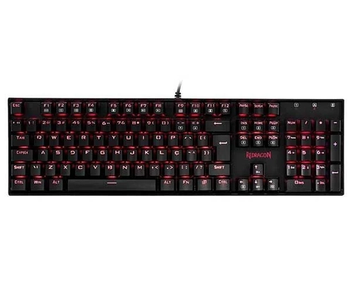 Teclado Mecânico Gamer Redragon Mitra Single Color Switch Black - K551-1 Pt-Black