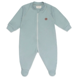 Macacão Manga Longa Zíper Suedine Verde