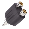 Adaptador Femea Rca Dupla Para Plug Rca Niquel