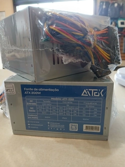 Fonte ATX 200w para Computador ATF-200 com cabo de força - Aitek