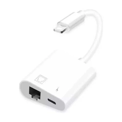 Adaptador Iphone P/ Rj45 C/ Entrada P/ Energia Ref. Fy884