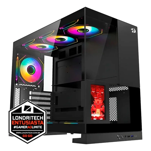 Computador Londritech Amd Ryzen 5 5600XT, B550M, Memória 32GB, SSD 1TB, Vídeo 5050, Fonte 800W 80 Plus