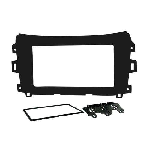 Moldura Fiamon 2 Din Nissan Frontier 2017/ 2018 Black Piano