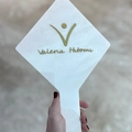 Espelho Rosado Madrepérola - Logo alto relevo inicial ou desenho