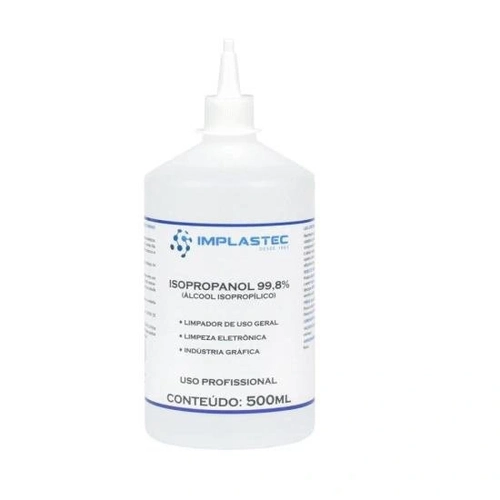 Álcool Isopropílico 500ml Isopropanol Implastec - Cmc / 10