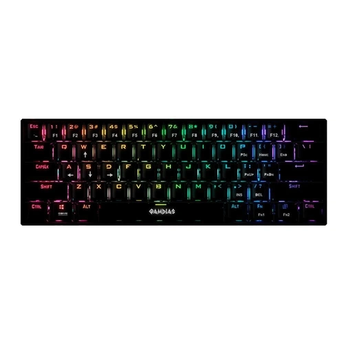 Teclado Gamer Mecânico Gamdias Hermes E3 RGB Switch Vermelho BR/RED/BK