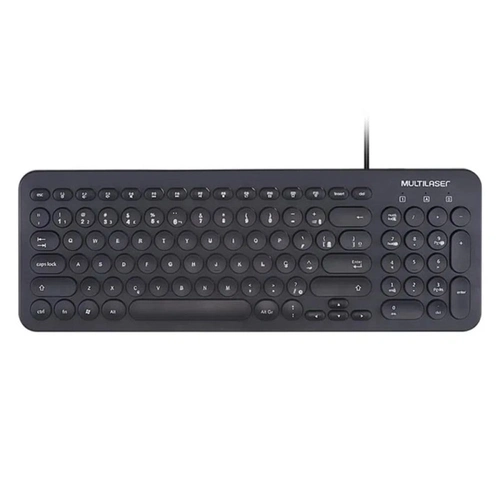 Teclado Multilaser Com Fio e Teclas Redondas - Tc234