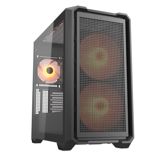 Gabinete Gamer Cougar, MX600 MINI, RGB, Lateral de Vidro, Mini-Tower, 3x Fans, Black - 385GC90.0001