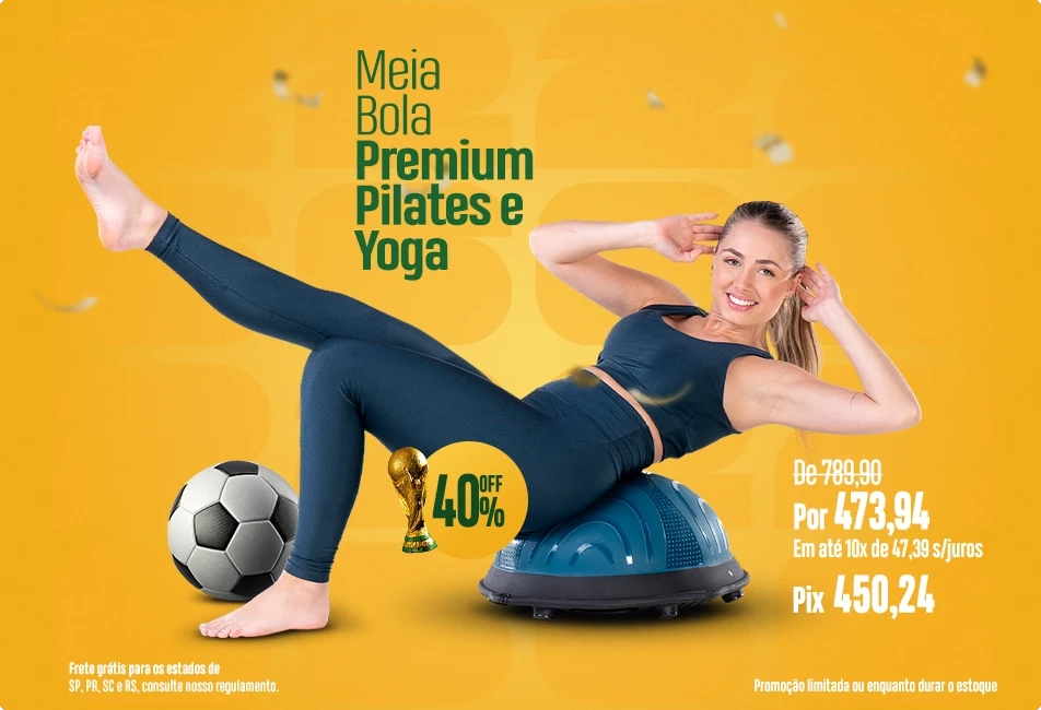 Meia bola de pilates 