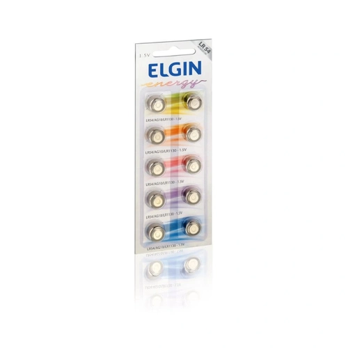 Bateria Alcalina Elgin Ag10/lr1130/lr54