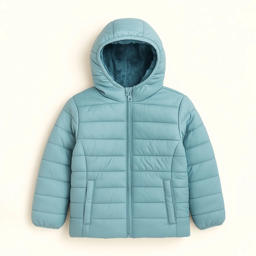 Jaqueta Puffer Peluciada com Capuz Grand Bazar  - Feminina