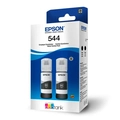 Refil De Tinta Epson T544 2 Garrafas Pretas - T544120-2p