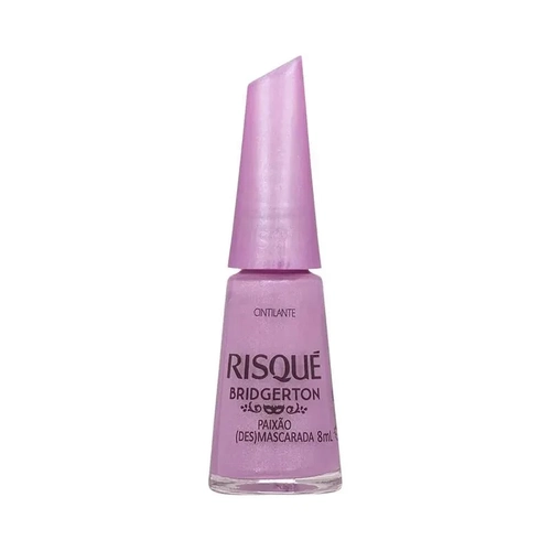 Esmalte Risqué Bridgerton Paixão (Des)Mascarada Cintilante 8ml