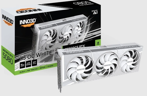 Gpu Inno3d Geforce Rtx 5080 X3 Oc White 16gb 256 Bits Gddr7 N50803-16d7x-17605211