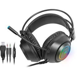 Headset Gamer Fortrek Crusader P2 + USB RGB Preto -  70555