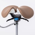 Cadeira Mocho Ergonômico Exclusiva 360° Graus Com Apoio e Suporte Nude