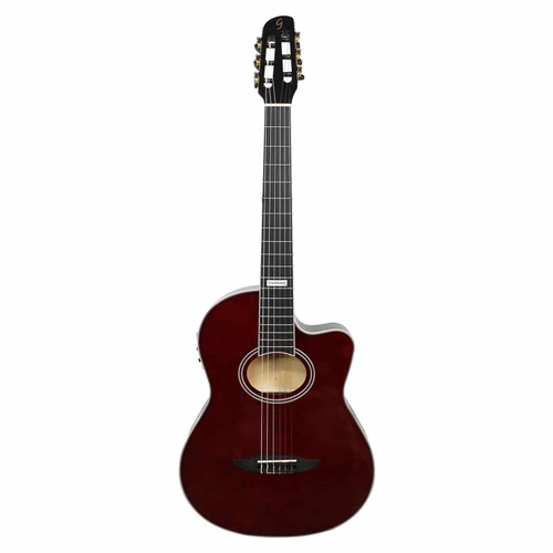 Violão Nylon Eletroacústico Performance Gnf-3 Ceq Translucent Dark Wine (tdw)