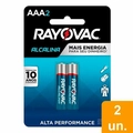 Pilha Rayovac Alcalina Palito 2x1 3AAA