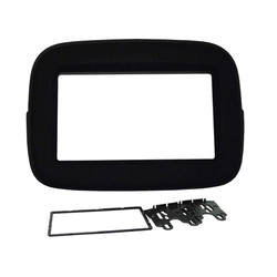 Moldura Fiamon 2 Din Fiat Mobi Preto