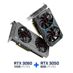 Kit Promocional Rtx 3060 12 Gb + Rtx 3050 8Gb Pcyes