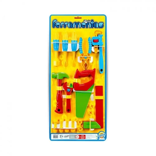 Kit de Ferramentas Infantis - 17 peças - Poliplac