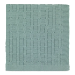 Manta Tricot Trançada Verde - Unissex