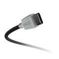 Cabo para Celular Carregamento Usb a 2.0  Macho P/ Usb Tipo-c - Conec. Cinza - P/ Ps5 - 3m - Nylon - Cbpy03c
