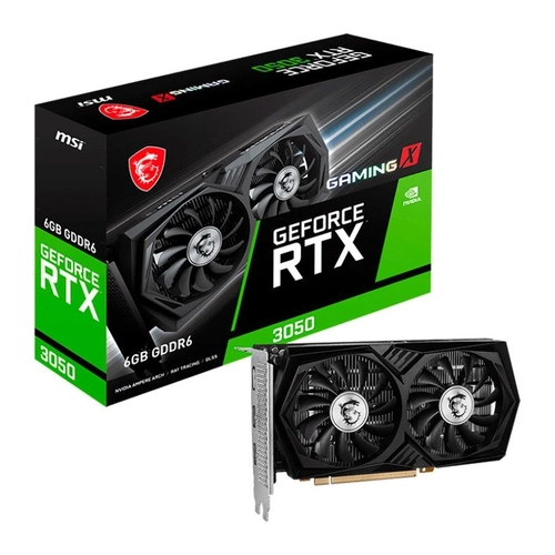 Placa de Vídeo MSI GeForce RTX 3050 Gaming X, 6GB, GDDR6- 912-V812-024