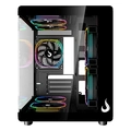 GABINETE RISE MODE GALAX GLASS X MINI PRETO - RM-GA-GGXN-FB