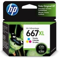 Cartucho HP 667XL Colorido Original (3YM80AB) Para HP Deskjet