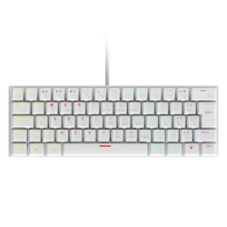 Teclado Mecânico 60% Vinik Anihi White - Switch Blue - Led Rainbow - Anihiwhbl