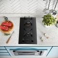 Cooktop 2 Bocas Preto Mesa De Vidro Atlas U Top Bivolt Preto