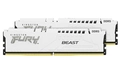 Kit Memórias Kingston Fury de 32GB (2x16GB) DIMM DDR5 6400Mhz FURY Beast White 1,4V CL32 - KF564C32BWK2-32
