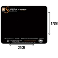 Mouse Pad Simples Tecido 22x18cm Preto - Supera