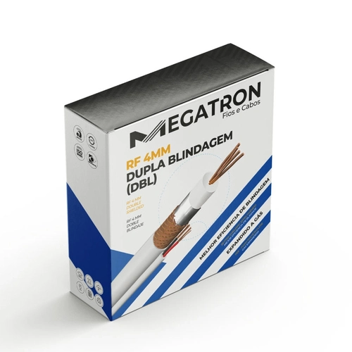 Caixa Cabo Coaxial Rf 0,4/2,5 Dbl + 2x26awg 100m Br