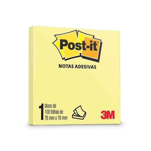 Notas Adesivas Cor Amarelo - Post-it 3M