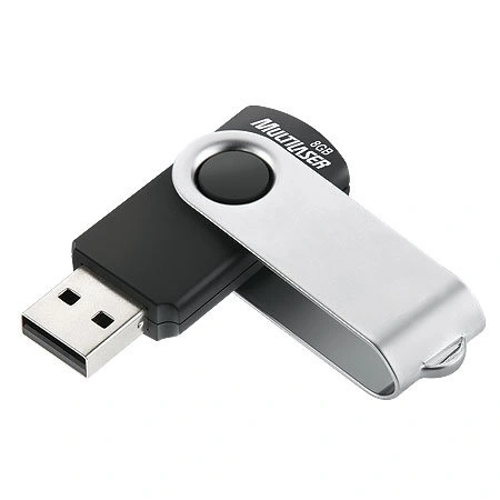 Pen Drive 8gb Multilaser Twist2 Pd587 Preto e Prata