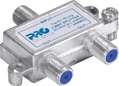 Divisor Satélite 1 Entrada e 2 Saídas - 5~2400 Mhz (vhf / Uhv / Satélite) Com Passagem Dc Pqdv-2022