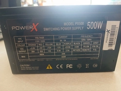 Fonte Atx 500w P/ Computador Preta Px500 - PowerX (U)