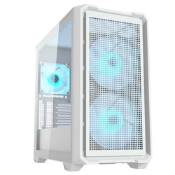 Gabinete Gamer Cougar, MX600 MINI, RGB, Lateral de Vidro, Mini-Tower, 3x Fans, White - 385GC90.0002