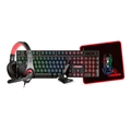 Combo Kross Gaming 5 em 1, Teclado, Mouse, Headset, Mousepad, Bungee - KE-GK5150