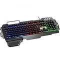 Teclado Multilaser Warrior Gamer Semi-Mecanico Superficie em Metal - iluminado - TC210
