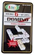 Domino 11mm - 28pçs  6652M - Pedras Coloridas - Lata