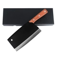 Faca Cutela Preta Premium Alta Qualidade Fiada Cozinha Culinária Corte Carne Osso Grillrelax